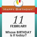 Whose BIRTHDAY is it today? (5/7)