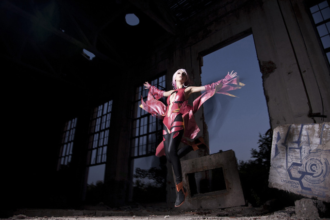 Inori Yuzuriha Guilty Crown - Flying in the night