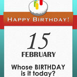 Whose BIRTHDAY is it today? (2/7)