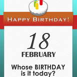 Whose BIRTHDAY is it today? (5/7)
