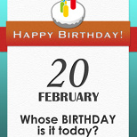 Whose BIRTHDAY is it today? (7/7)