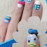 Donald Duck - Disney x Wonderful Design Works Nail Art!! (4/4)