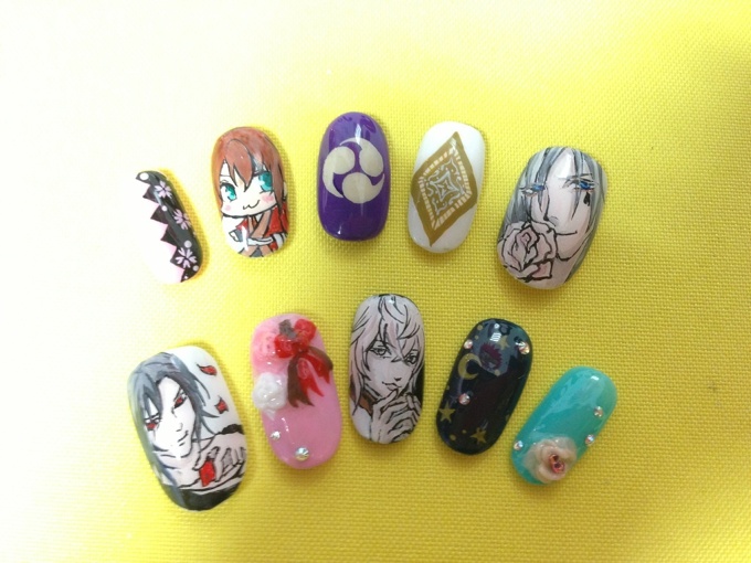 Hakuouki etc. ITA nail.