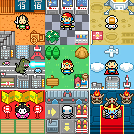 Worlds of Nine Squares