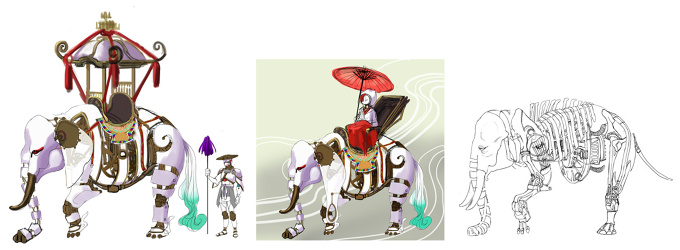 Mechanical Elephant Blueprint