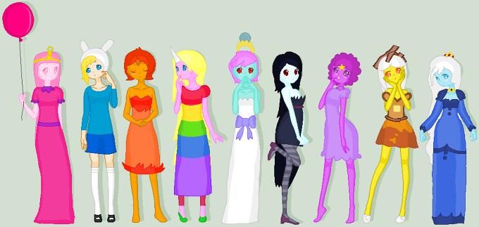 Girls of Adventure time