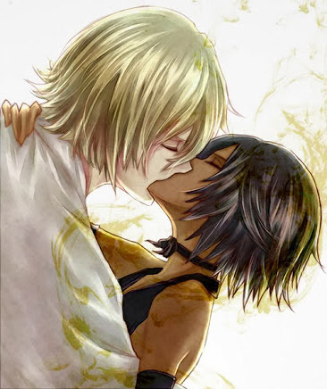 Kisuke & Yoruichi Kiss