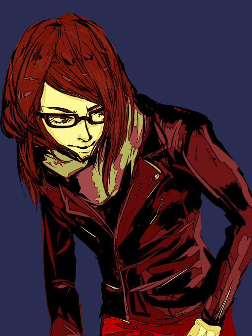 The creation boy is drawn by my hairstyle. 