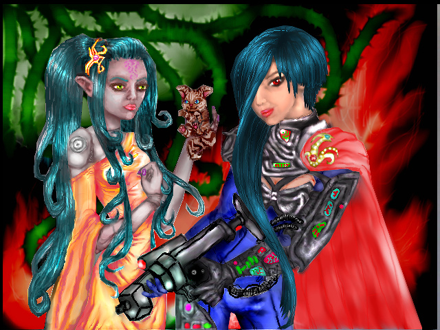 cyborg and robot girls!