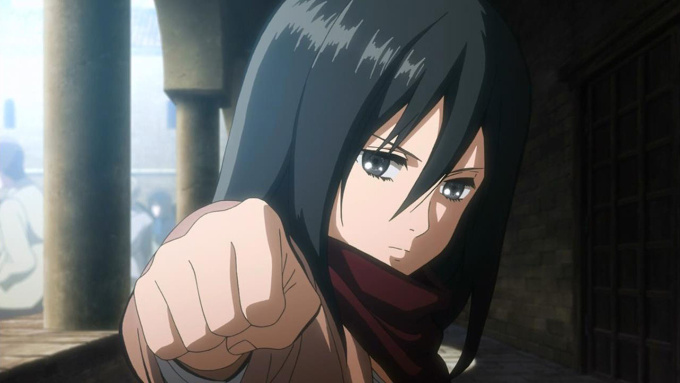 Brave  Mikasa !!