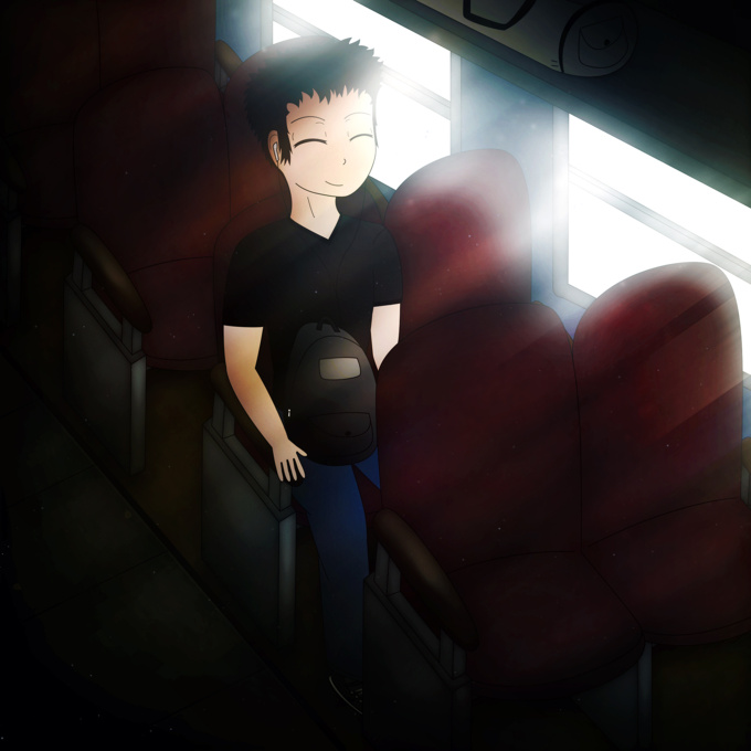Alone in the train