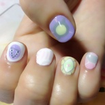 Pastel Evangelion Angel Nails! (3/6)