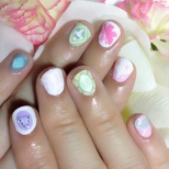 Pastel Evangelion Angel Nails! (5/6)