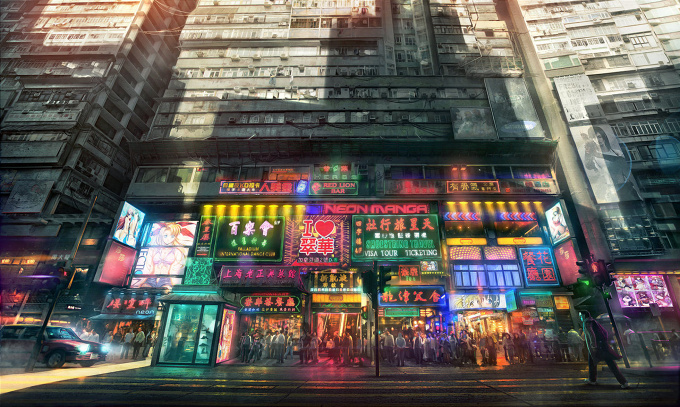 neon town anime