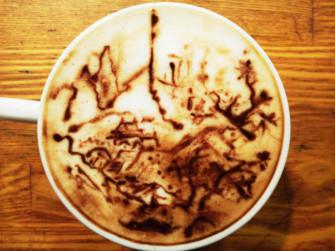 Drawing in India ink