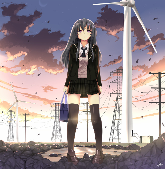 Cresent moon nightsky