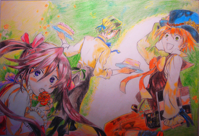 PANDORA HEARTS watercolor paintings