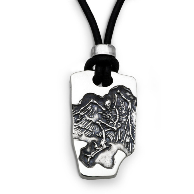 Dr MONROE x KENJI KAMIYAMA "Fossil of the Angel Leather Choker"