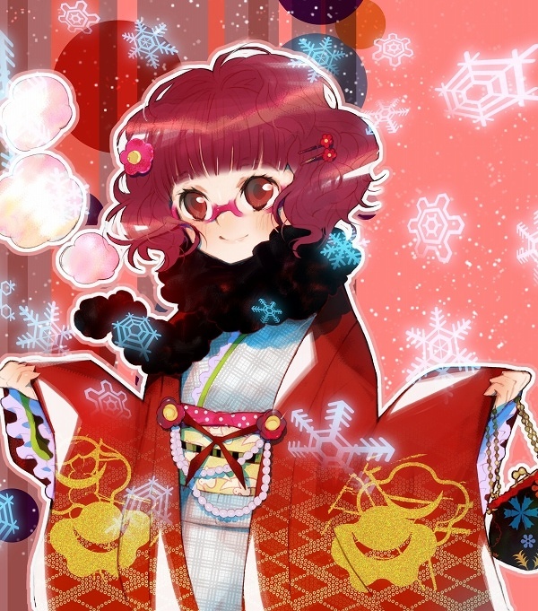 Tsubakiko's Fluffy Black Scarf