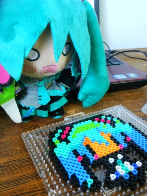 Pearler Beads - Hatsune Miku