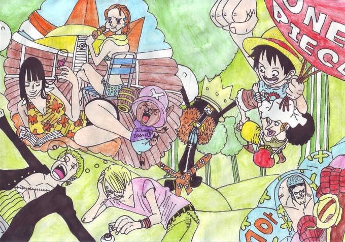 dessin inventé des mugiwara