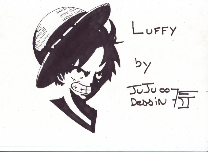 luffy drawing