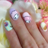 My Melody-Chan Nail Art♪ (3/5)