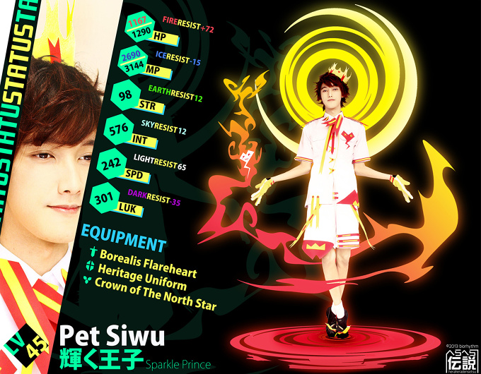 Sparkle Prince, Status Screen