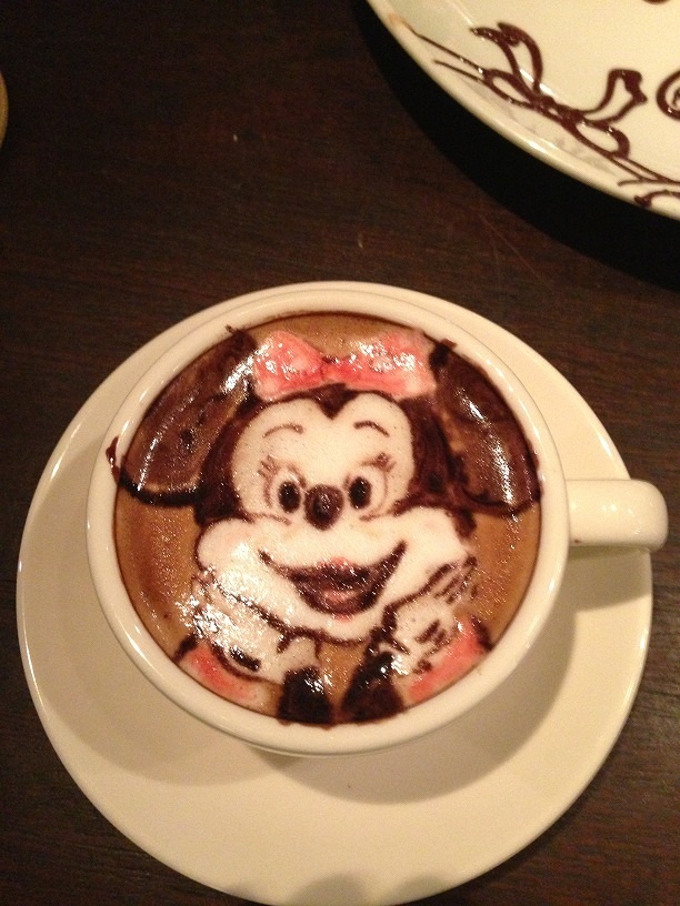 latte art~Minnie Mouse~