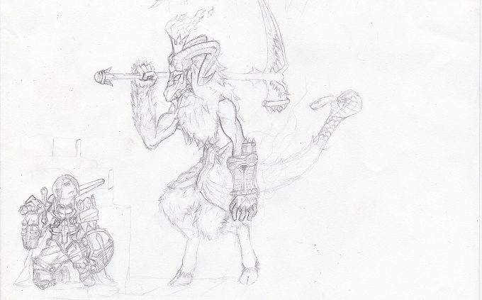 a Paladin and the Baphomet