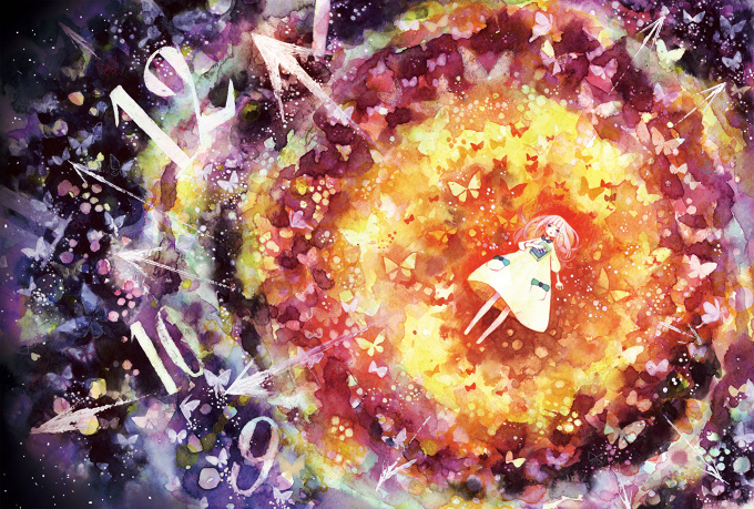 Clock Threaded with Butterflies Dancing in the Night