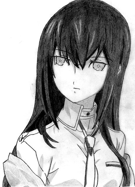 "Angry" Makise Drawing