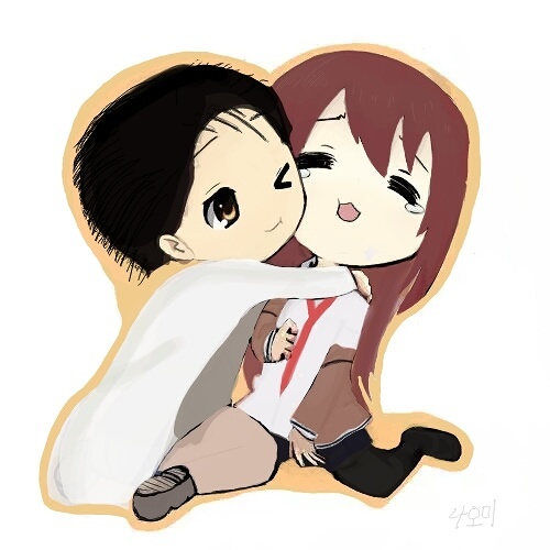 okabe y kurisu ♡ 