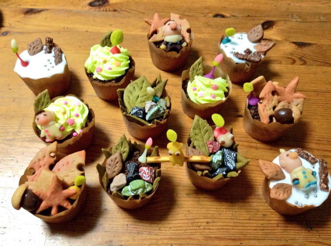 Pikmin Cupcakes