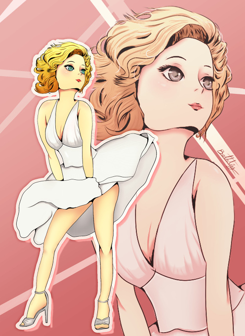 Marilyn Monroe anime version