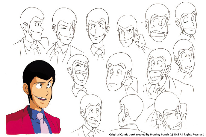 Setelan karakter:Lupin The Third(Ekspresi wajah1)