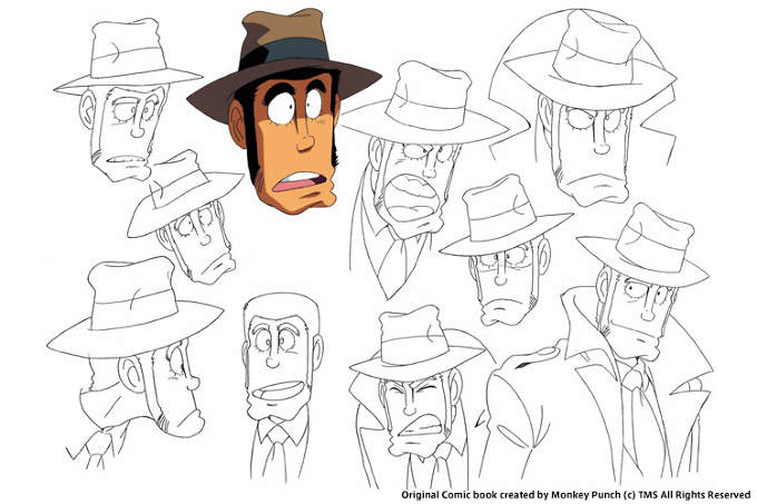 Setelan karakter:Inspector Zenigata(Ekspresi wajah)