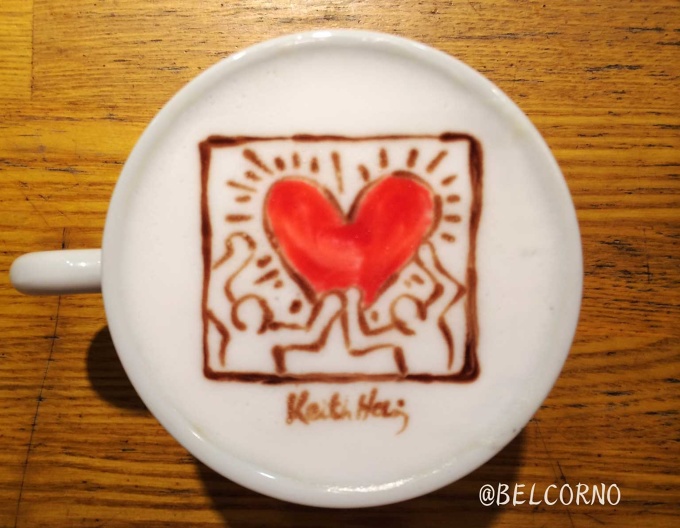 Latte Art [Keith Haring]