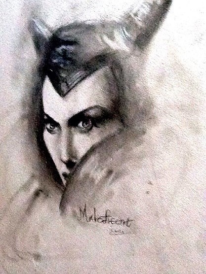 maleficent on the wall