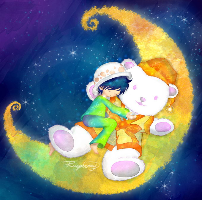 おやすみなさい♬ ロー& ベポ♥