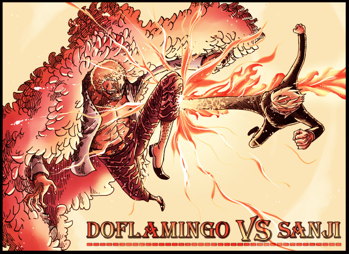 Doflamingo Vs Sanji 