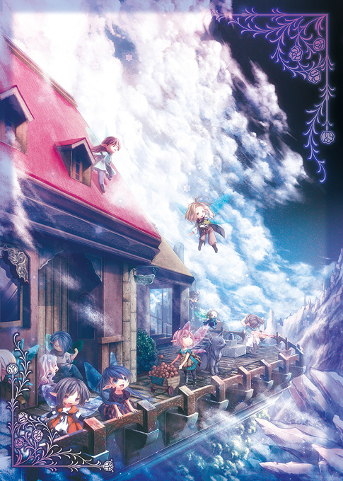 [ Flower evening street ] corner