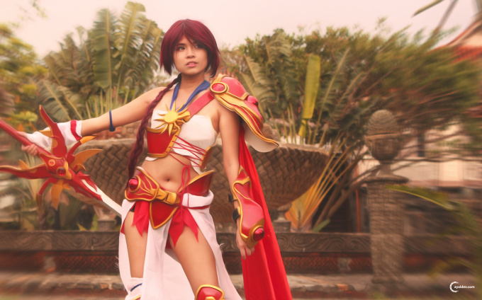 Kach Phrase cosplaying Hikaru of Magic Knight Rayearth