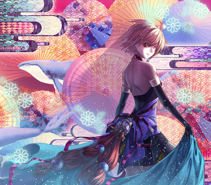  coarse oilpaper umbrella　&　whale