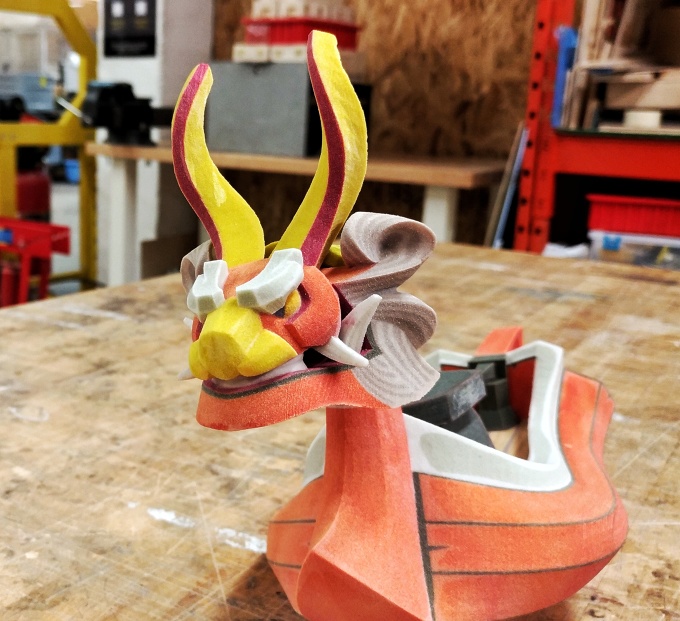 3D printed full color King of Red Lions